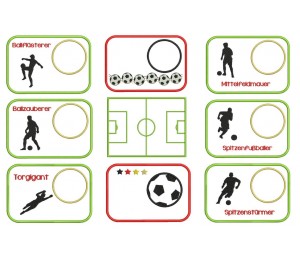 ITH Mug Rugs - Fußball